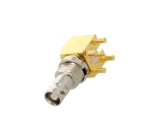Socket; Micro BNC; female; angled 90°; 75Ω; THT; PTFE; gold-plated | 034-1030  | 034-1030