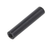Spacer sleeve; cylindrical; polyamide; M2; L: 20mm; Øout: 4mm; black | DR181RDM2X20  | 181RDX20