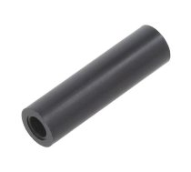 Spacer sleeve; cylindrical; polystyrene; L: 25mm; Øout: 7mm; black | TDYS3.6/25  | KDR25