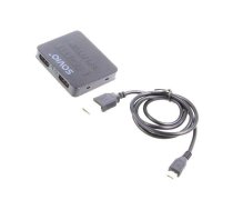 Splitter; HDCP 1.3,HDMI 1.4; black; Input: HDMI socket | SAVKABELCL-93  | SAVKABELCL-93