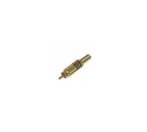 Spraudnis RCA apzeltīts 7mm melnajam kabelim | AU/CX-RC-M-G7/B | AU/CX-RC-M-G7/B