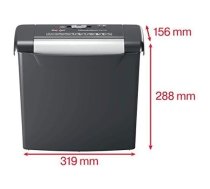 Rexel Momentum S206 paper shredder Strip shredding 72 dB Black  Grey | 2104568EU  | 5028252523158 | 2104568EU