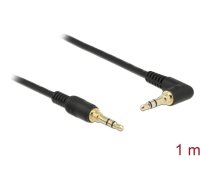 Stereo kabelis 3.5mm 3pin, M > M 90 , 1.0m, Delock | 85566 | 4043619855667