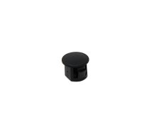 Stopper; polyamide; Wall thick: 1.6mm; H: 7.6mm; black; Dim: Ø9.5mm | FIX-M08  | FIX-M08