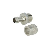 Straight terminal connector; Thread: metric,inside; brass; IP40 | FCEN10-M12-FF  | 256.011.0 -AS