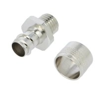 Straight terminal connector; Thread: metric,outside; brass; IP54 | FCD/FCE12-M12-FF  | 260.112.0