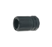 Straight terminal connector; Thread: metric,outside; polyamide | HG10-S-M12-PA66-BK  | 166-21000