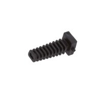 Strain relief; elastomer; black; Panel thick: max.2.2mm; L: 25mm | FIX-3.5X1.8X25-PRO | FIX-3.5X1.8X25-PRO