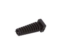 Strain relief; Øhole: 3.5mm; elastomer; black; L: 25mm | FIX-3.5X25-PRO | FIX-3.5X25-PRO