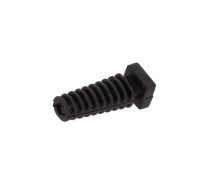 Strain relief; Øhole: 3mm; elastomer; black; L: 23mm | FIX-3.0X23-PRO | FIX-3.0X23-PRO