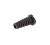 Strain relief; Øhole: 4mm; elastomer; black; L: 25mm | FIX-4.0X25-PRO | FIX-4.0X25-PRO