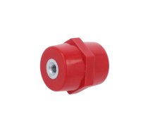 Support insulator; L: 15mm; Ø: 12mm; Uoper: 250V; UL94V-0; Body: red | MIA1504O14  | MIA1504O14