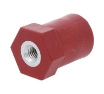 Support insulator; L: 30mm; Ø: 20mm; Uoper: 600V; UL94V-0; Body: red | MIB3005D20  | MIB3005D20