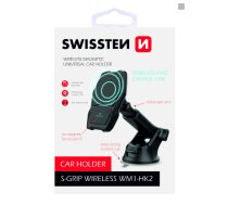 Swissten WM1-HK2 Turētājs Ar Wireless Uzlādi + Micro USB Vads 1.2m | WM1-HK2  | 8595217465107 | WM1-HK2