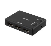 Switch DELTACO 3in-1out, 60Hz, 7.1 audio, Ultra HD, black / HDMI-7042 | 201712060002  | 733304802392 | HDMI-7042