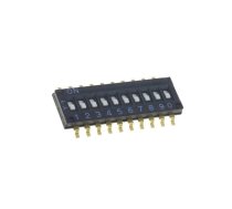 Switch: DIP-SWITCH; Poles number: 10; ON-OFF; 0.025A/24VDC; Pos: 2 | A6H-0101 | A6H-0101