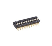 Switch: DIP-SWITCH; Poles number: 10; ON-OFF; 0.025A/24VDC; Pos: 2 | A6S-0104-H | A6S-0104-H