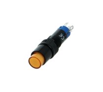 Switch: push-button; Pos: 2; SPDT; 0.5A/250VAC; 1A/24VDC; ON-(ON) | V8Y-11-230O  | LAS4Y-11/230/O