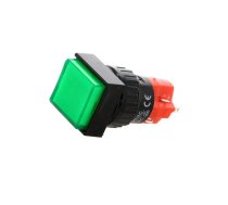 Switch: push-button; Pos: 2; SPDT; 3A/250VAC; 2A/24VDC; ON-ON; IP40 | V16F-11Z-G  | LAS1F-11Z/G-IP40