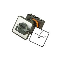 Switch: reversing cam switch; Stabl.pos: 3; 20A; 1-0-2; Poles: 2 | T0-2-8400/E  | T0-2-8400/E