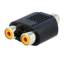 T adapter; RCA socket,RCA socket x2; mono | RCAG-2RCAG