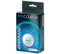 Table tennis ball DONIC P40+  Coach 2 star 6 pcs White | 827DO550275  | 4250819003051 | 550275