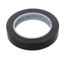 Tape: marking; black; L: 33m; W: 19mm; Thk: 0.13mm; 2.5N/cm; 130% | 3M-471-19-33/BK  | 471-19-33/BK