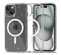 Tech-Protect FlexAir Hybrid MagSafe case for iPhone 15 Plus - transparent and glitter | 23937-0  | 9490713936412 | 23937-0