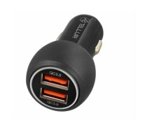 Tellur Dual USB Car Charger With QC 3.0, 6A black | T-MLX42051  | 5949120002424
