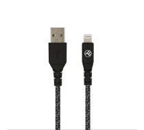 Tellur Green Data cable USB to Lightning 2.4A 1m nylon black | T-MLX48745  | 5949120003841