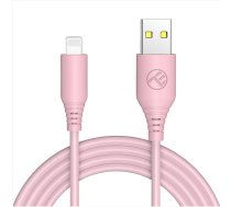 Tellur Silicone USB to Lightning Cable 3A 1m Pink | T-MLX46886  | 5949120003476