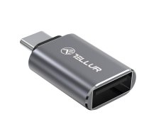 Tellur USB-C to USB-A M/F Adapter 10Gbps, 3A Aluminum Alloy | T-MLX54268  | 5949120004558