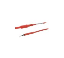 Test lead; 19A; probe tip,banana plug 4mm; Len: 0.5m; red | AL8322ZPK150-RT  | AL 8322 / ZPK / 1 / 50 / RT