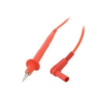 Test lead; 20A; probe tip x2,angular banana plug 4mm x2; red | XPF-484-15022  | 66.9008-15022