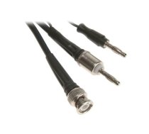 Test lead; BNC plug,banana plug 4mm x2; Len: 1m; black | PKT-MKS-1  | MKS-1