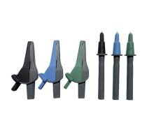 Test leads; black,blue,green; test probes x3,aligator clip x3 | 370014  | FTF000370014