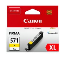 Tintes Canon CLI-571XLY (0334C001), dzeltens kārtridžs tintes printeriem | 300-04573
