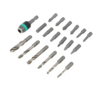 Tools set: screwdriver bits; case; Phillips,Torx®,drill bit | WERA.SET/19 | 05104652001