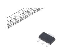 Transistor: NPN; bipolar; 140V; 2A; 3W; SOT223 | FZT600TA  | FZT600TA