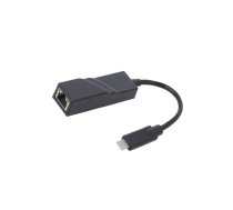 Transition: adapter; USB 3.1; PnP; black; RJ45 socket,USB C plug | QOLTEC-50378  | 50378