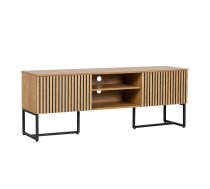 TV galds HAMPTON 160x40xH60cm, melamīns ar ozolkoka dekoru | 45141 | 4741243451414