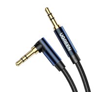 Ugreen angled AUX cable 2 x mini jack 3.5mm 1.5m blue (AV112) (60180-ugreen) | 60180-ugreen  | 6957303861804 | 60180-ugreen