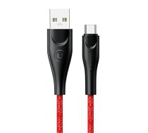 USAMS Braided cable | Kabel pleciony U41 USB-C 1m 2A czerwony|red SJ392USB02 (US-SJ392) Fast Charge (SJ392USB02) | SJ392USB02  | 6958444983493 | SJ392USB02