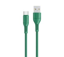 USAMS Cable | Kabel U68 USB-C 2A Fast Charge 1m zielony|green SJ501USB04 (US-SJ501) (SJ501USB04) | SJ501USB04  | 6958444969497 | SJ501USB04