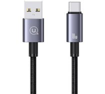 USAMS Kabel USB na USB-C 3A 0,25m Fast Charging stalowy|tarnish SJ680USB01 (US-SJ680) | SJ680USB01  | 6958444908885 | SJ680USB01