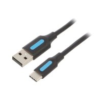 USB 2.0 A to USB-C 3A cable 1.5m Vention COKBG black | COKBG  | 6922794748651 | COKBG