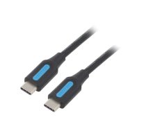 USB 2.0 A to USB-C 5A Cable Vention CORBH 2m Black Type PVC | CORBH  | 6922794749528 | CORBH