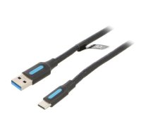 USB 3.0 A to USB-C Cable Vention COZBC 0.25m Black PVC | COZBC | COZBC