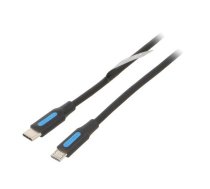 USB-C 2.0 to Micro-B 2A cable 1m Vention COVBF black | COVBF  | COVBF