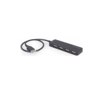 USB Centrmezgls Gembird 4-port USB hub Black | UHB-U2P4-06  | 8716309124713 | UHB-U2P4-06